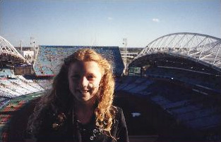 Microphone on for rehearsals, in a daytime shot of the Stadium from the Cauldron end. (www.nikkiwebster.com.au )
Keywords: nw