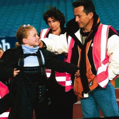 "15 YEARS SINCE THE SYDNEY 2000 OLYMPICS TODAY! #NikkiWebster rehearsal with #DavidAtkins" - @DavidAtkinsEnt 
